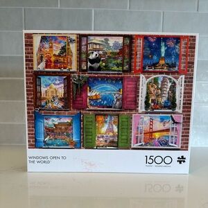Buffalo 1500 piece “Windows Open To The World” puzzle